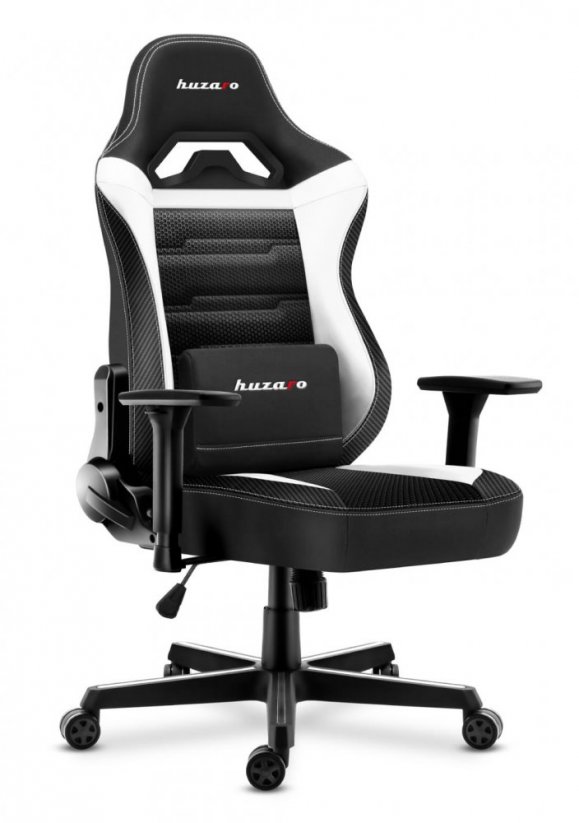 Massiver schwarz-weißer Gaming-Stuhl FORCE 7.7