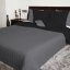 Črna dvostranska posteljna pregrinjala za enojne in zakonske postelje - Velikost: Širina: 75 cm | Dolžina: 160 cm
