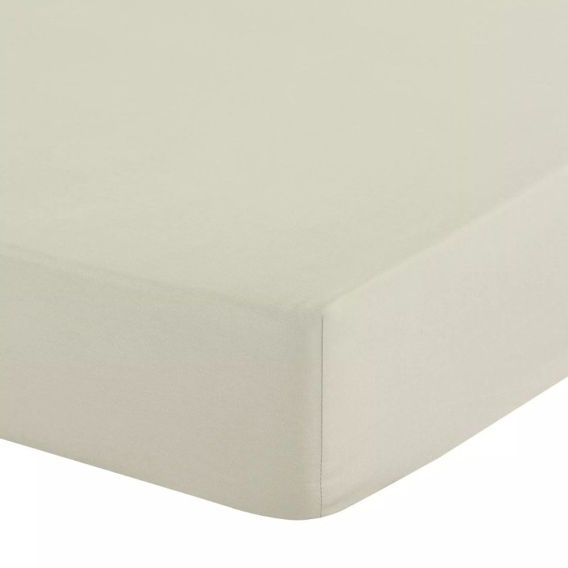 Lenzuolo con angoli SOFT – lenzuolo elasticizzato color crema