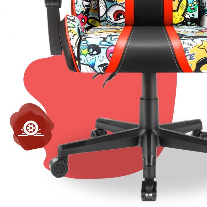 Otroški igralni stol HC - 1005 HERO Graffiti svetle barve