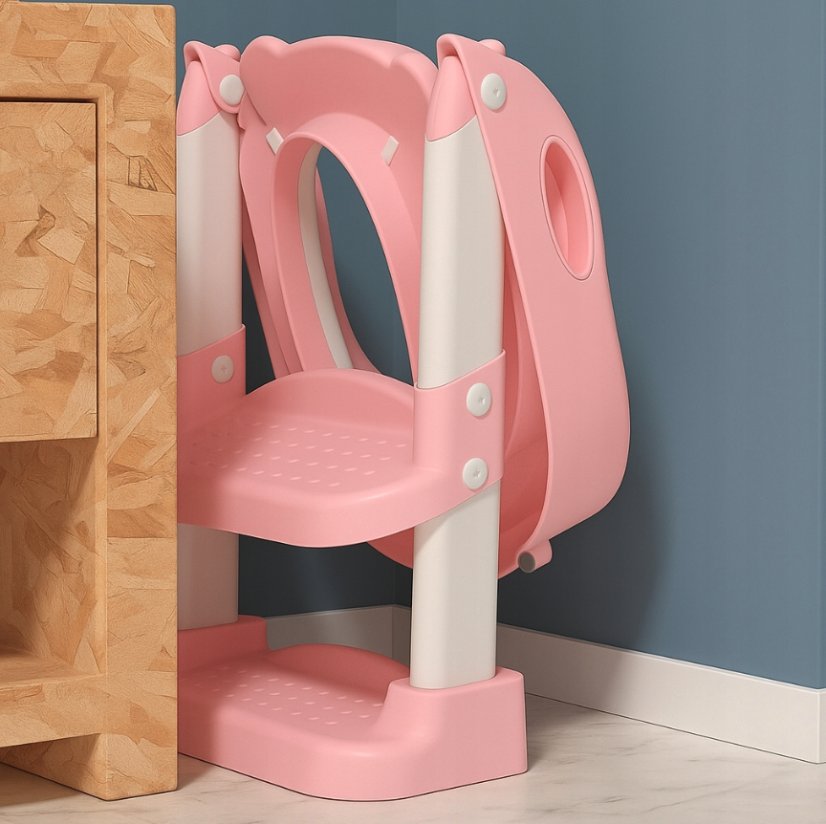 Gyermek WC-ülőke lépcsővel