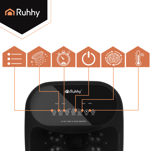 Masážní přístroj na nohy 550 W - hydromasáž s vyhříváním
