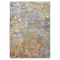 Ekskluzivan moderan sivi tepih sa zlatnim motivom