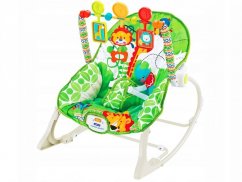 Dječja stolica za ljuljanje ECOTOYS u zelenoj boji 3u1