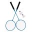 Set da badminton MovePro con rete e racchette