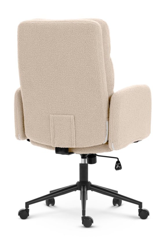 Scaun de birou HC-1021 cu tapițerie „ TEDDY ” – crem