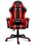 Качествен кожен геймърски стол в червено и черно FORCE 4.5