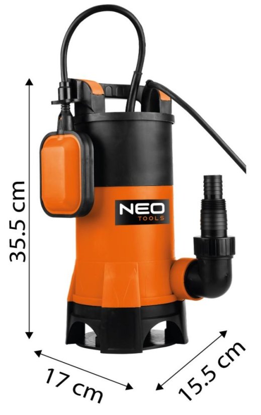 Merülő szivattyú piszkos vízhez 900 W – NEO TOOLS