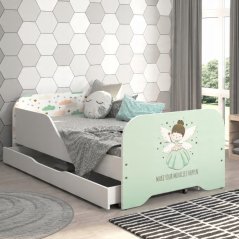 Letto per bambini MIKI 160 x 80 cm con villa magica