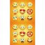 Strandtuch mit Emoticon-Muster, 100 x 180 cm