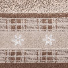 Asciugamano natalizio in cotone beige