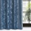 Perdea de design în albastru închis cu motive naturale pe cercuri 140 x 250 cm