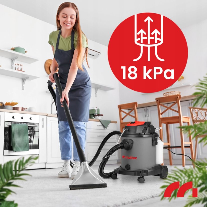 Vysávač na suché/mokré vysávanie, čistenie čalúnenia a kobercov MalTec MasterWash 2200W