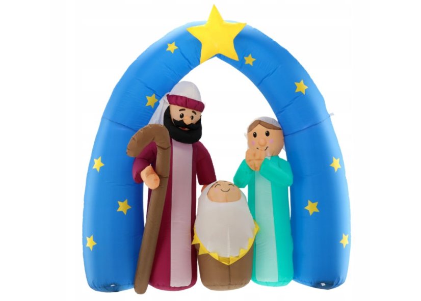Nafukovací betlehem s LED osvetlením 180 cm