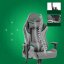 Ergonomická herní židle HC-2002 s nosností 150 kg – šedá se zelenými detaily