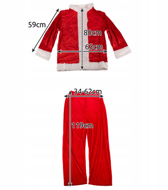 Vianočný kostým Santa Claus