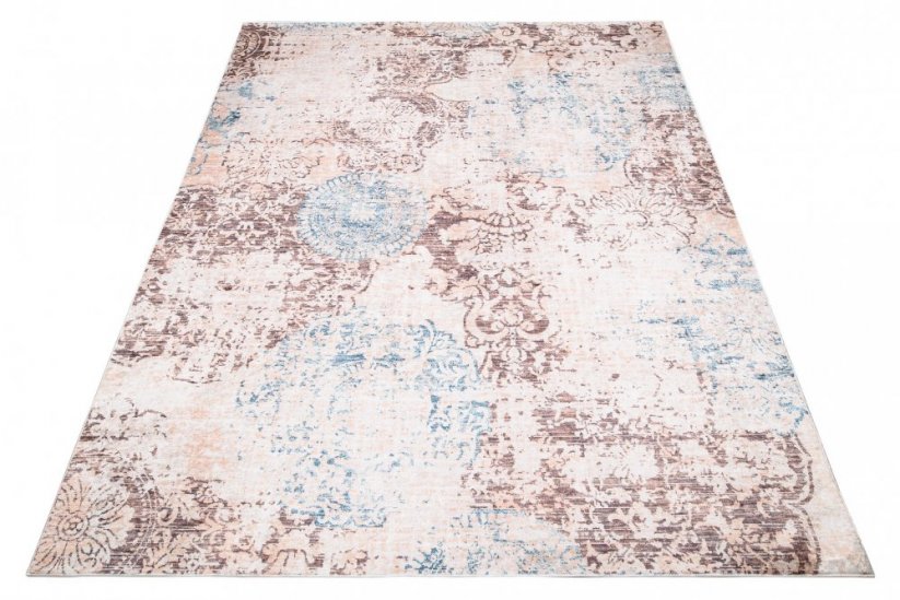 Trendy koberec v hnědých odstínech s jemným vzorem - Rozměr koberce: Šířka: 120 cm | Délka: 170 cm