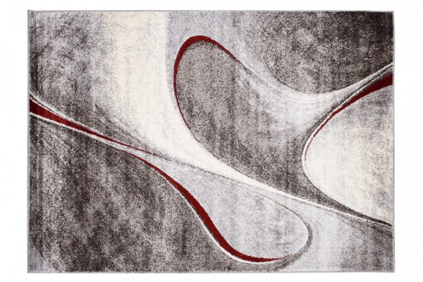 Sodobna preproga v rjavih odtenkih z abstraktnim vzorcem