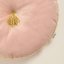 Pernă decorativă rotundă rotundă din catifea roz deschis