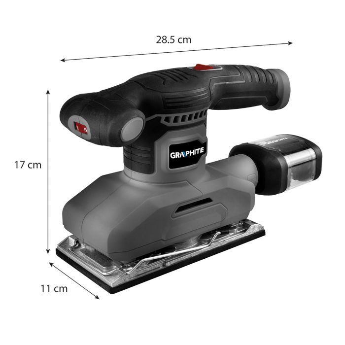 Vibračná brúska s výkonom 260W 59G326 GRAPHITE