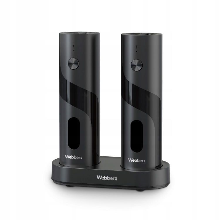 Két elektromos só- és borsőrlőből álló készlet