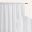 Бяла завеса Flory с десен на листа и райета 140 x 280 cm