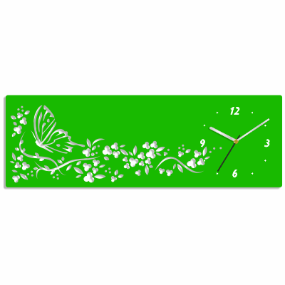 Téglalap alakú falióra modern kivitelben