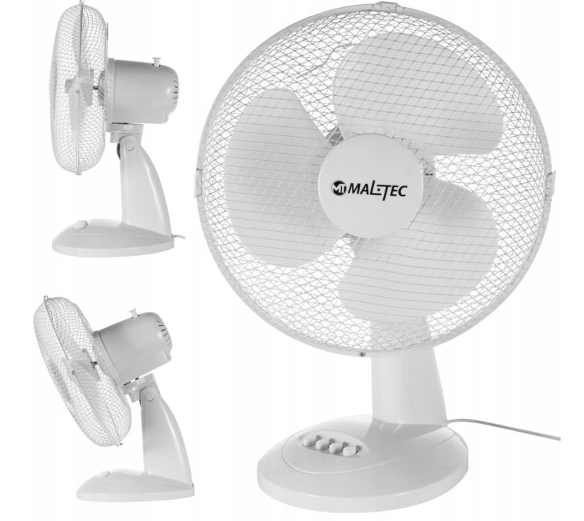 Stolný ventilátor MalTec WBS60WT biely