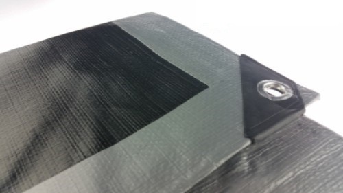 Hrubá strieborná krycia plachta s gramážou 260 g/m2