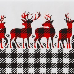 Stola di Natale di design con renne
