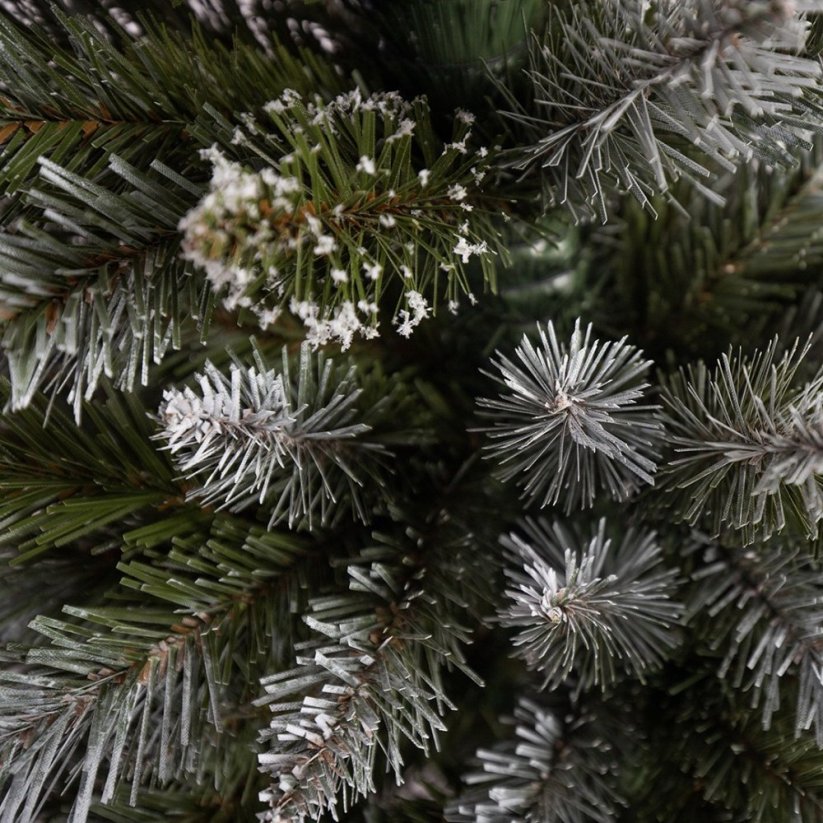 Kiváló minőségű karácsonyfa hóval borított lucfenyő 150 cm