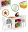 Set di tavolo e sedie per bambini in bianco