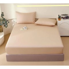 Baumwoll-Spannbettlaken - beige