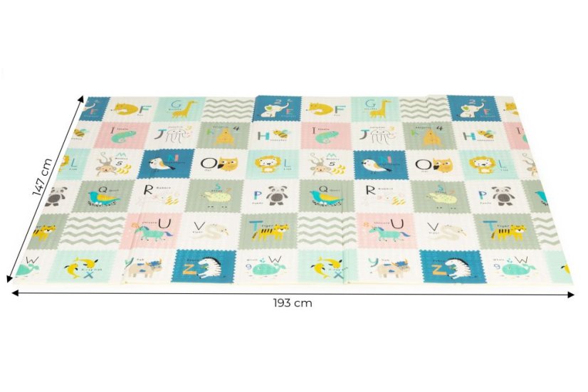 Schaumstoffmatte für Kinder 147 x 193 cm - doppelseitige Matratze