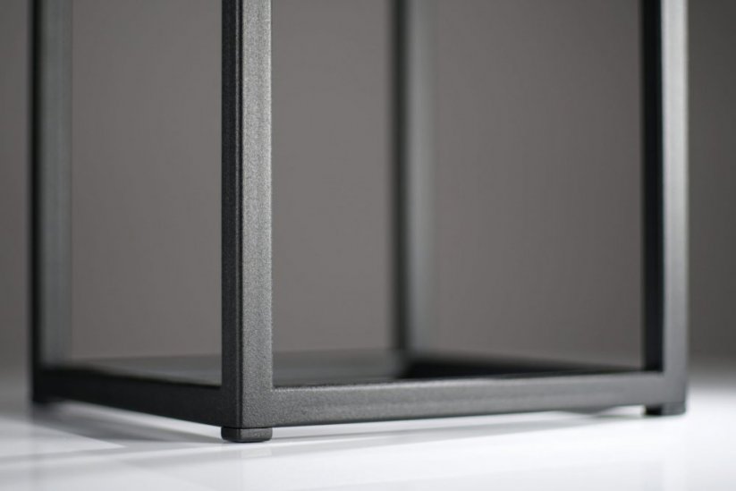 Prekrasna široka metalna žardinjera u sivoj boji LOFT FIORINO 42X22X50 cm
