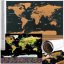 Harta lumii cu steaguri de răzuit 82 x 59 cm
