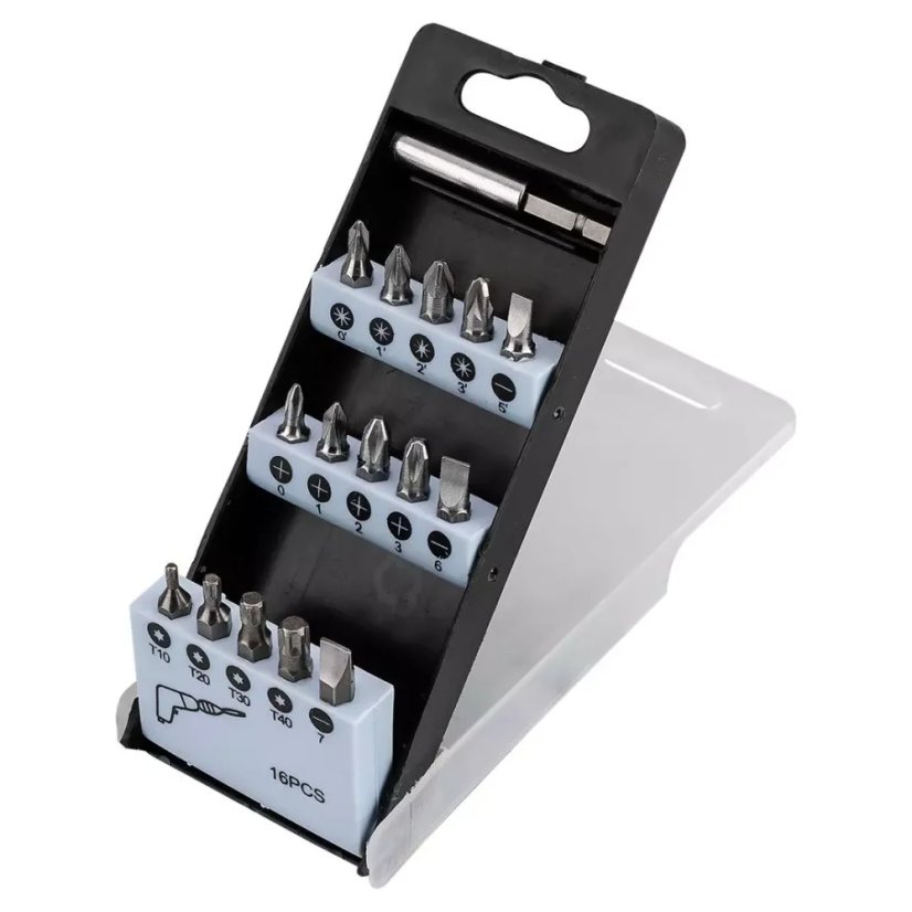 GRAPHITE 16 darabos bitkészlet 1/4"-es HEX mágneses tartóval