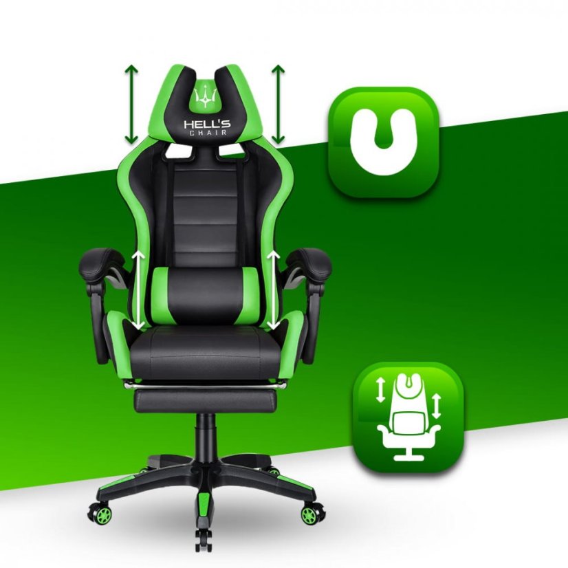 Herné kreslo HC-1039 Green