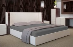 Tmavě šedá plachta na postel 160x200 cm