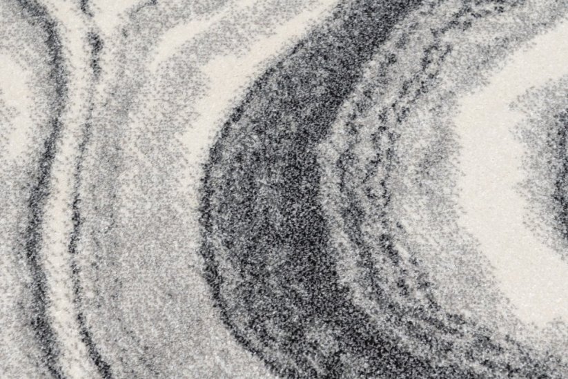 Tmavý sivý dizajnový koberec s abstraktným vzorom - Rozmer koberca: Šírka: 60 cm | Dĺžka: 100 cm