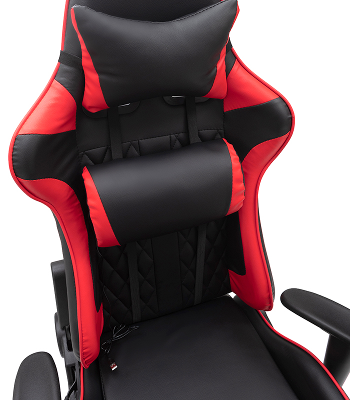 Masszázs játékszék lábtartóval - piros