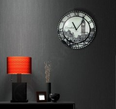 Винтидж стенен часовник с лондонски мотив