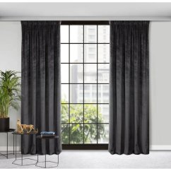 Blackout bársonyfüggöny márványmintával - fekete