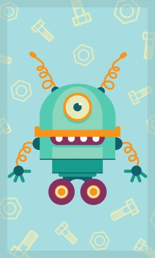 Gyermek pamut törölköző robotnyomással