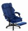 Sedia ergonomica da ufficio HC-1031 con poggiapiedi - blu