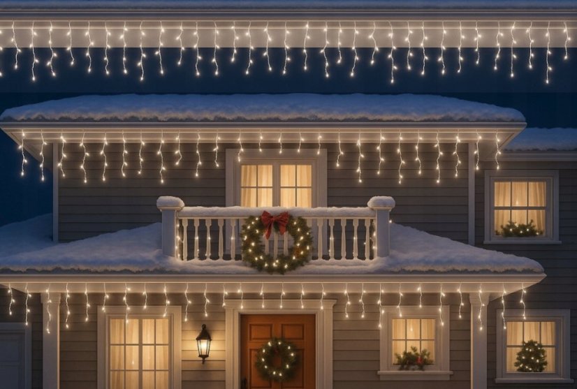 LED-Weihnachtsbeleuchtung für den Außenbereich, kaltweiß IP44