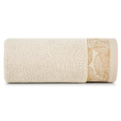 Uterák v béžovej farbe AGIS s decentným zlatým vzorom