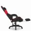 CABRO C501 gamerska stolica s osloncem za noge, do 150 kg, crna i crvena