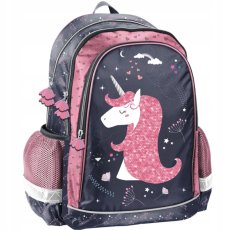 Set școlar în 5 părți pentru fete cu motiv de unicorn