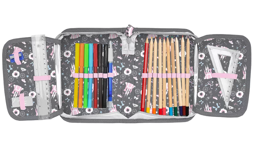 Ученическа чанта за момичета комплект от 5 части Балерина